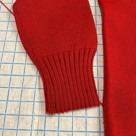 Vintage Imperial Cardigan Mens Size 38 1940s 1950s Made in USA Distressed Red - Picture 14 of 15